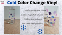 StyleTech Color Changing Vinyl White to Pink ( Cold Activated )
