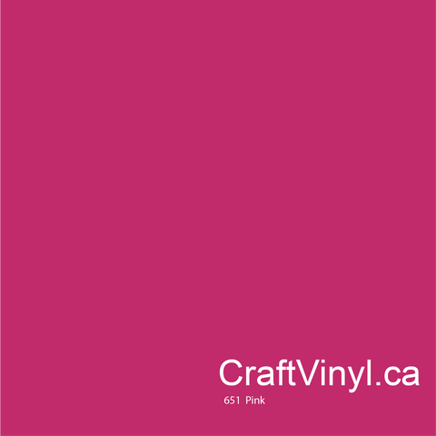 Oracal 651 Glossy Pink Vinyl #041