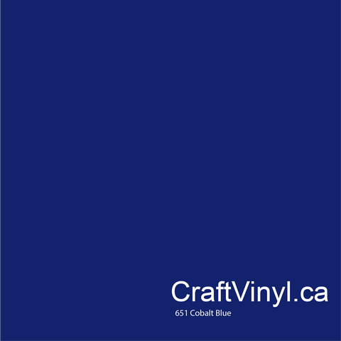 Oracal 651 Glossy Cobalt Blue Vinyl #065