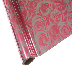 StarCraft Electra Foil - 12" x 25ft  Pink Roses