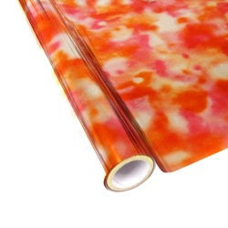 StarCraft Electra Foil - 12" x 25ft  Tie Dye Pink Orange