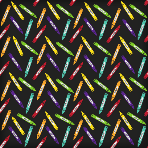 Craft HTV  Back to School - Crayons Pattern