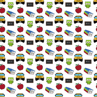 Little Bright Owl Back to School Print Adhesive Vinyl