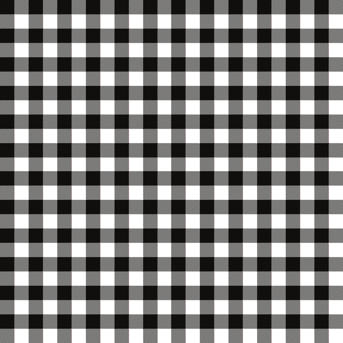 Plaid Black and White Adhesive Vinyl