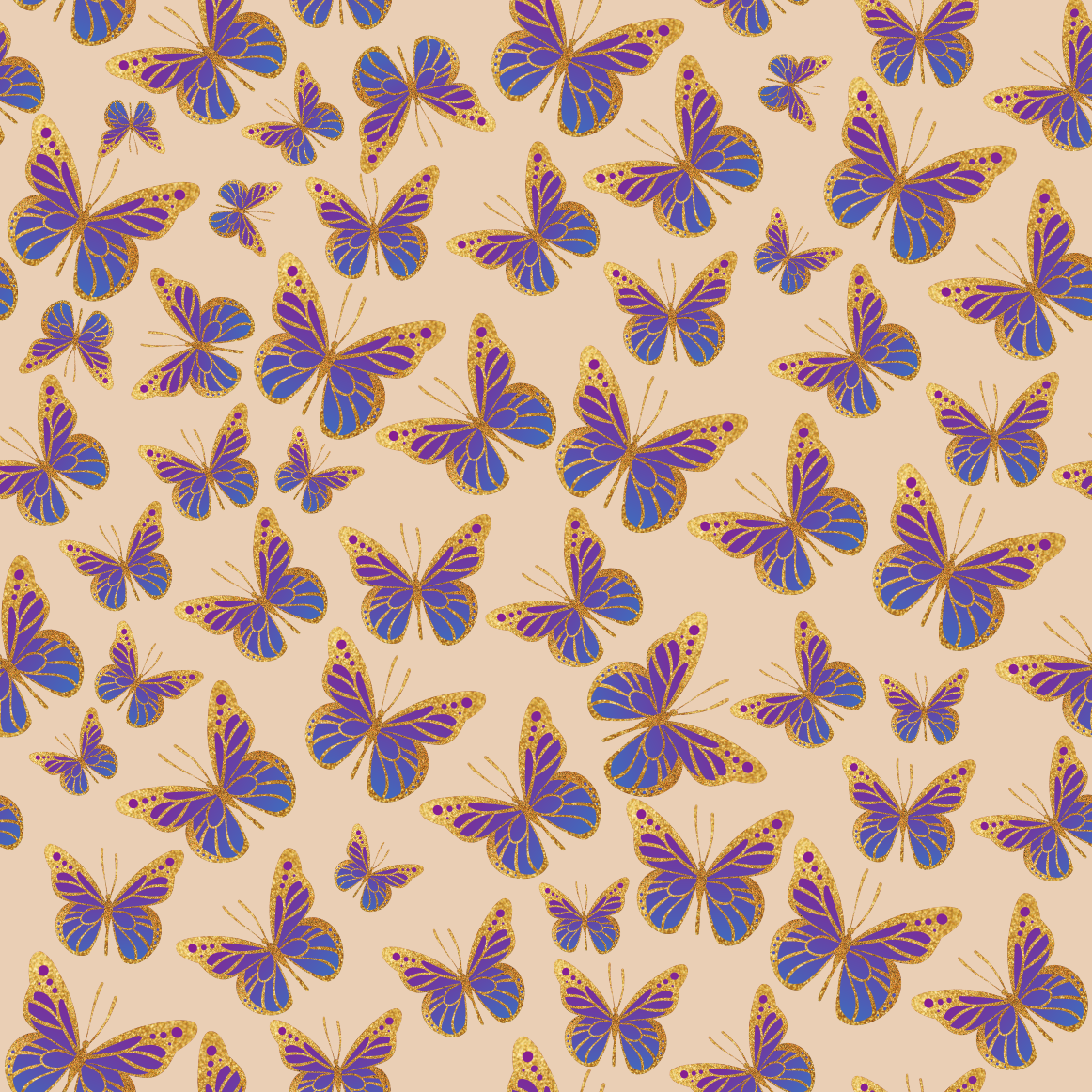 Craft HTV Blue Morpho Butterfly Pattern