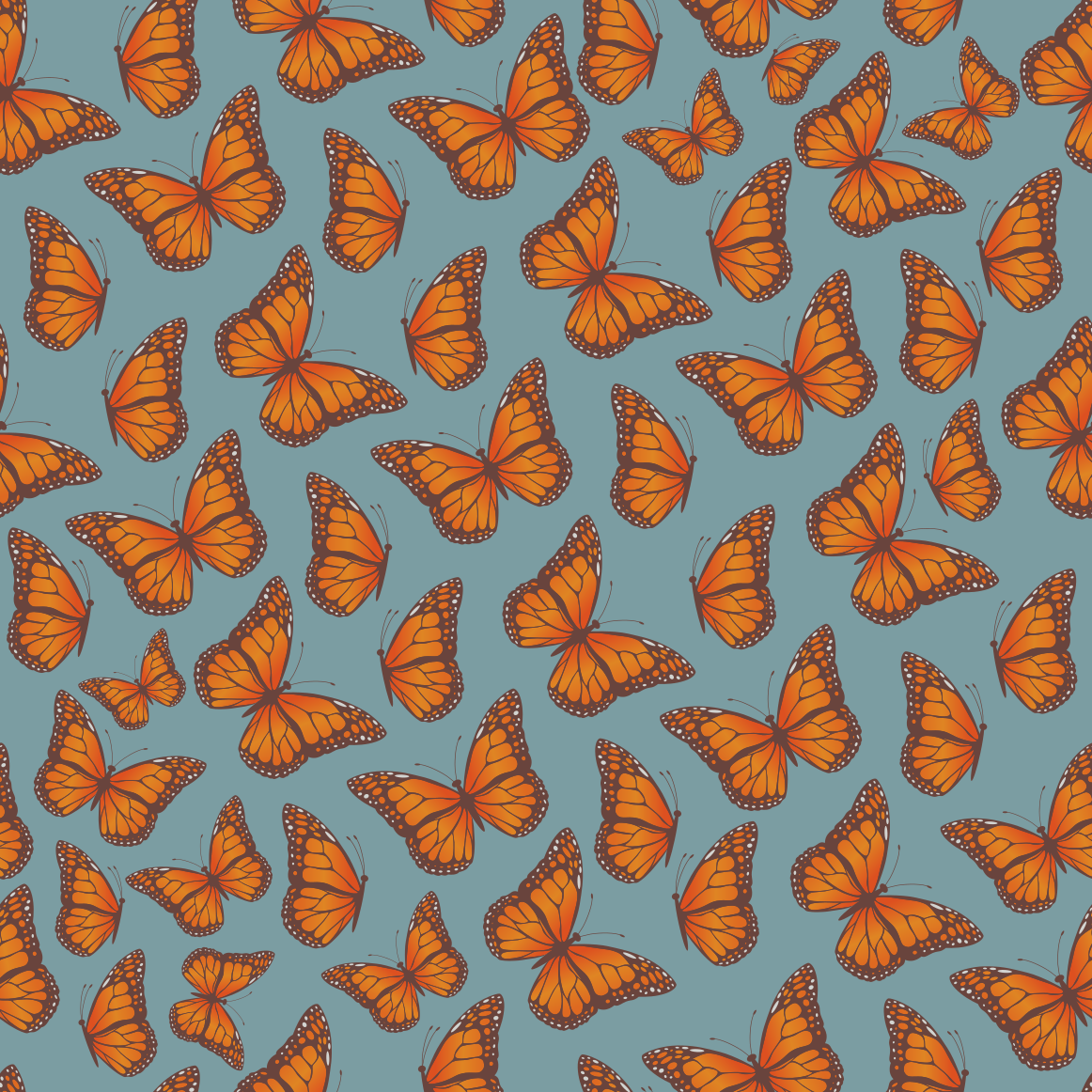 Monarch Butterfly Prints Adhesive Vinyl