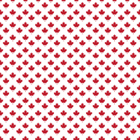 Canada Day Pattern #2 Maple leaf in White Background