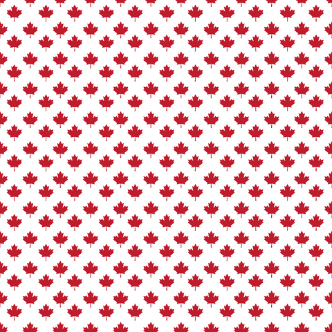 Craft HTV Canada Day Pattern #2 Maple leaf in White Background