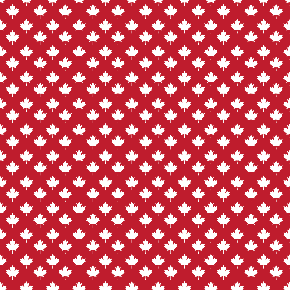 Canada day Maple Leaf Pattern #1 Red Background