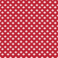 Canada day Maple Leaf Pattern #1 Red Background