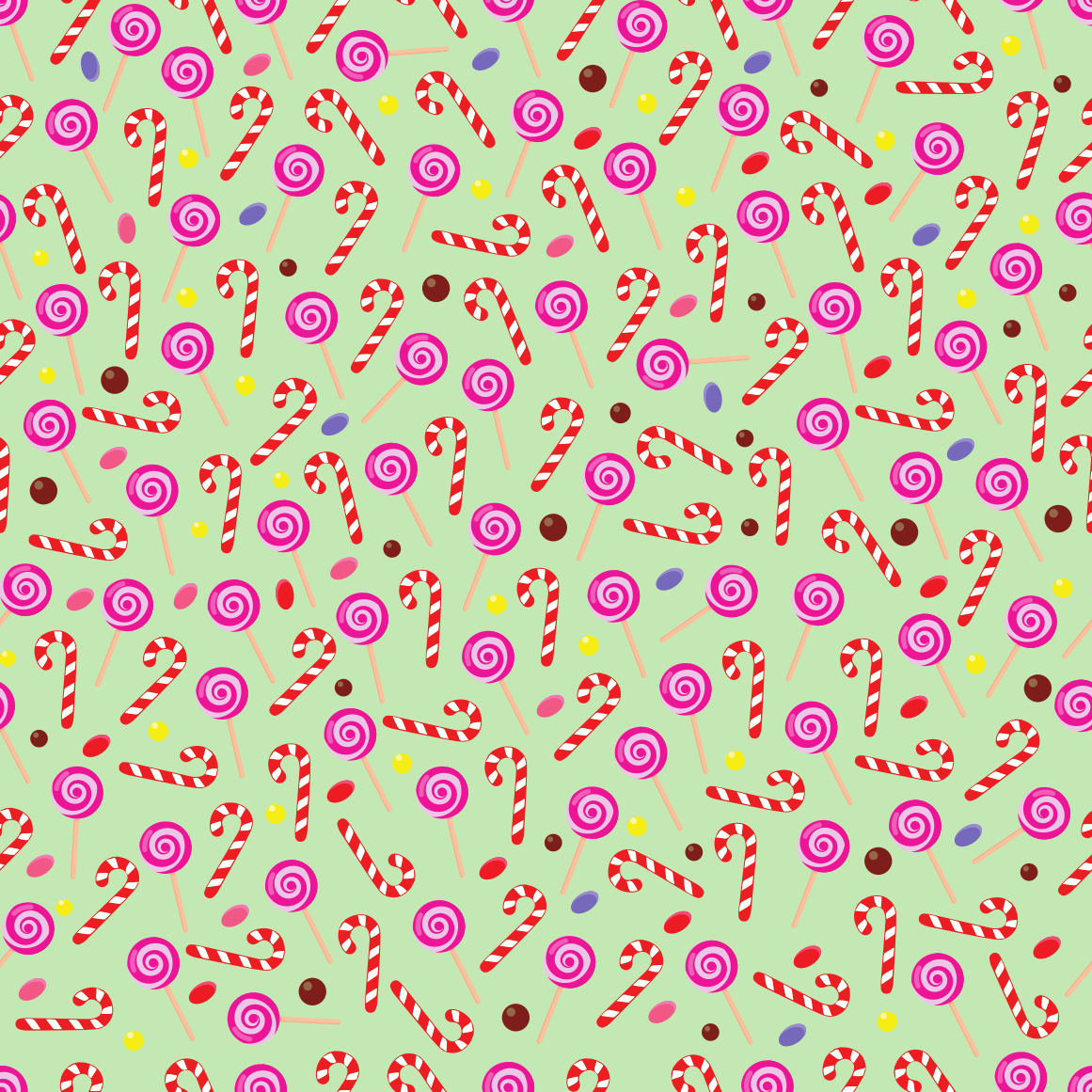 Christmas Candy Canes  Adhesive Vinyl Pattern 4