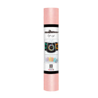 TeckWrap Glitter Adhesive Vinyl- Champane Pink | Durable & Easy-to-Cut | Perfect for Craft Projects!