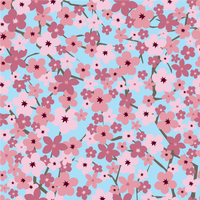 Japanese Pink Cherry Blossoms Adhesive Vinyl