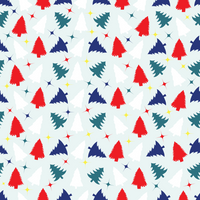 Christmas Trees Adhesive Vinyl Pattern 2