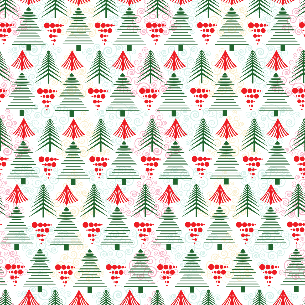 Craft HTV  Christmas Trees Pattern 1