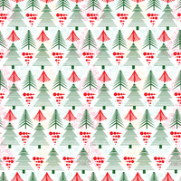 Christmas Trees Adhesive Vinyl Pattern 1