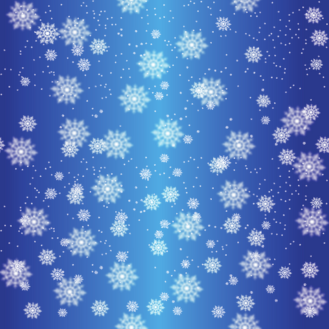 Snow Crystal Blue Snowflakes Adhesive Vinyl   - Christmas Pattern 2