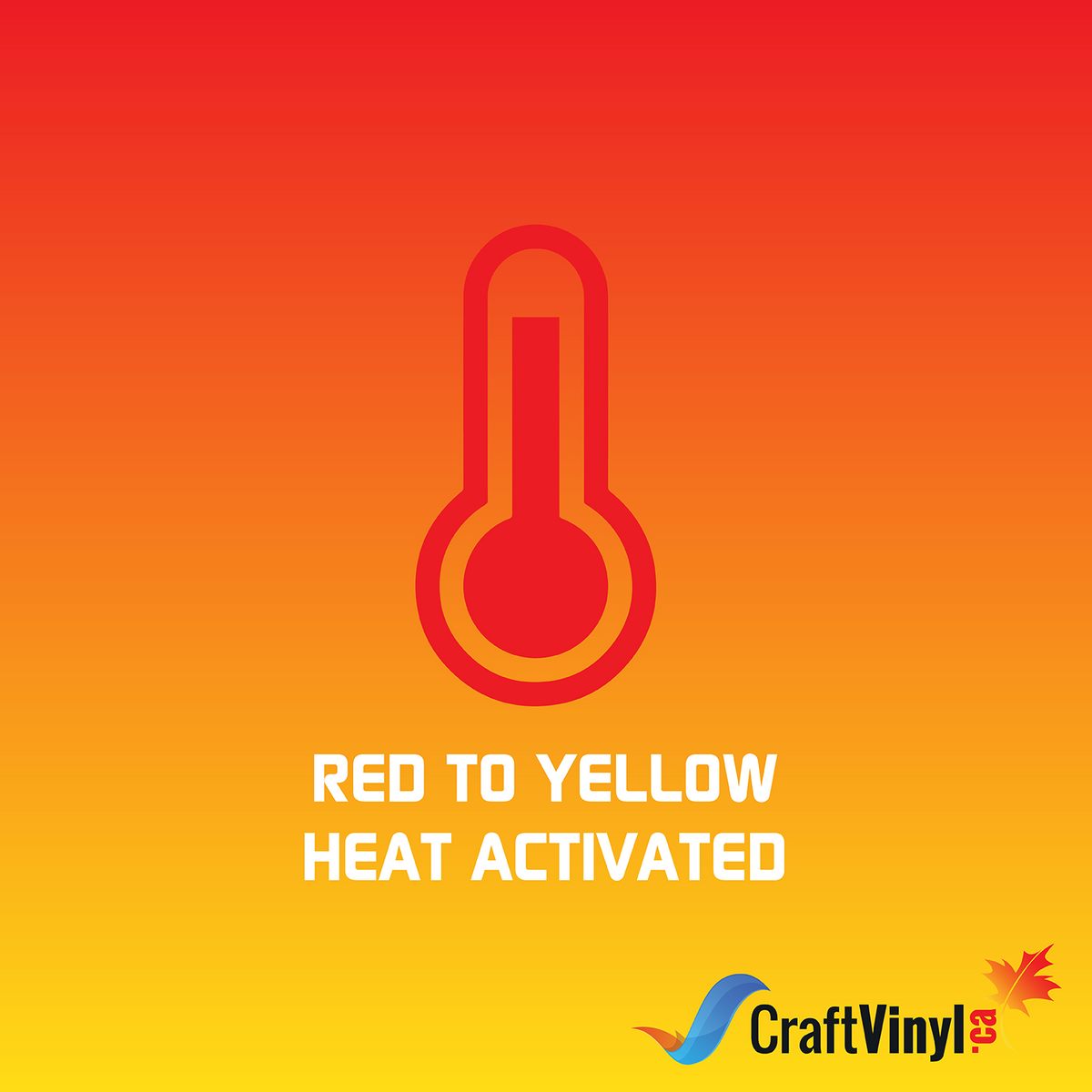 StyleTech Color Changing Vinyl Red To Yellow