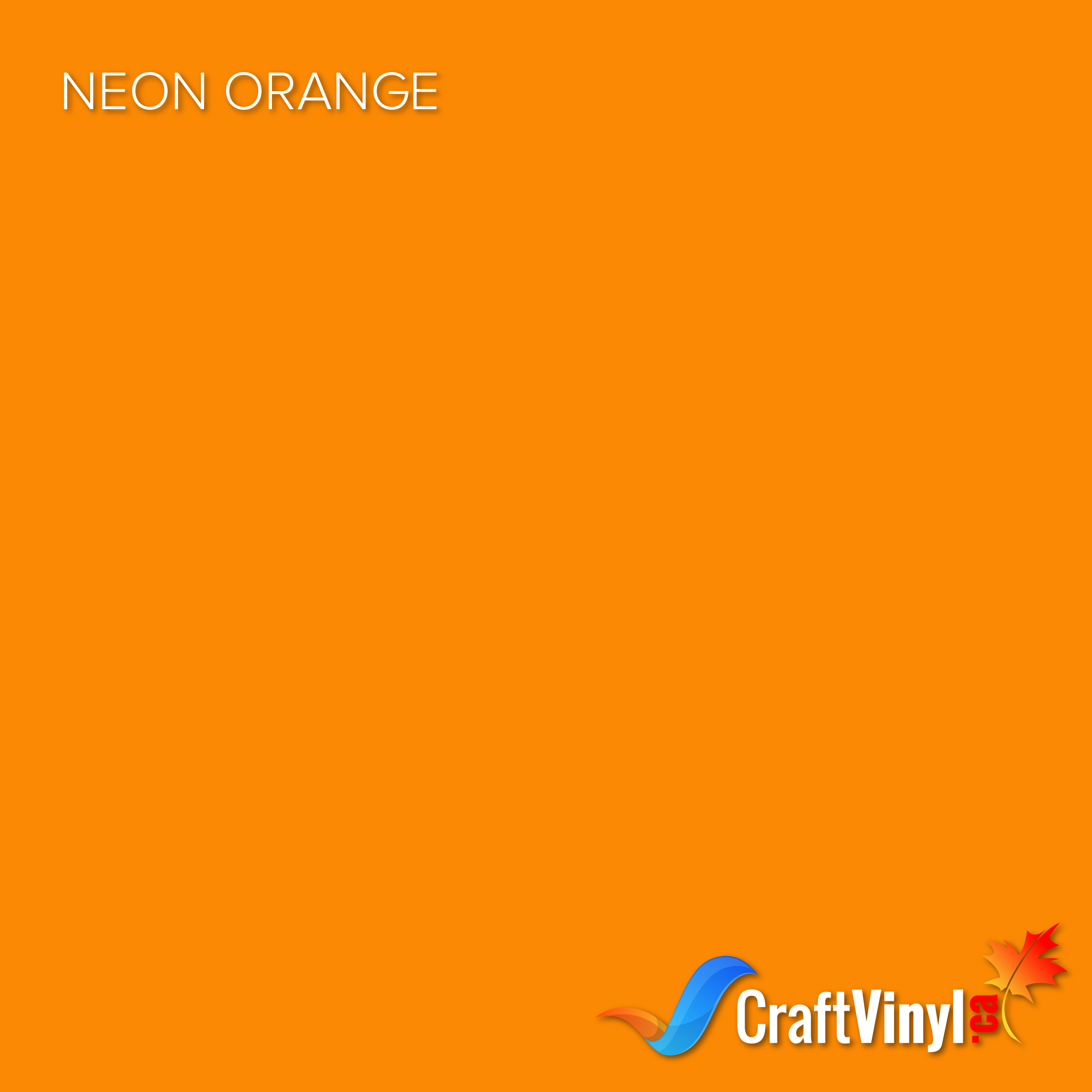 Craft Neon Orange Puff HTV Vinyl 12 x 20 - Craft Vinyl