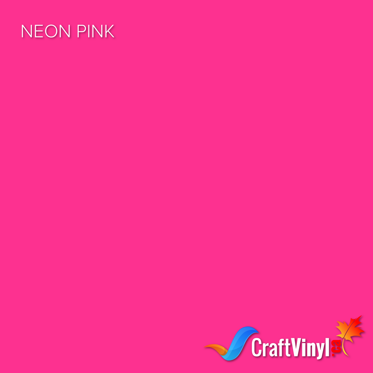 Craft Neon Pink Puff HTV Vinyl 12" x 10"