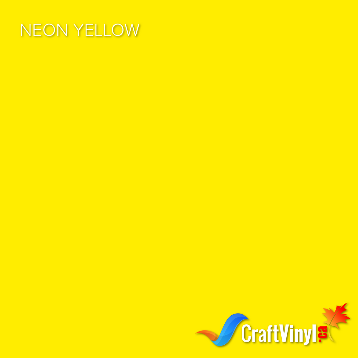 Craft Neon Yellow Puff HTV Vinyl 12" x 10"