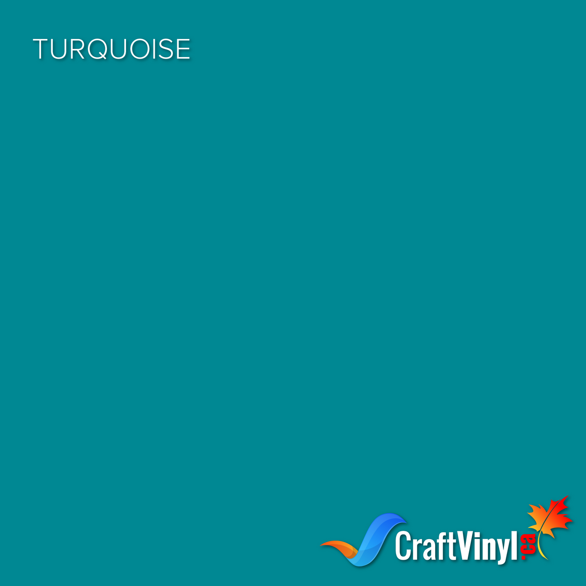 Craft Turquoise Puff HTV Vinyl 12" x 10"