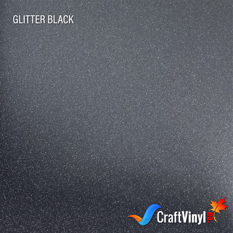 Craft Glitter HTV Black