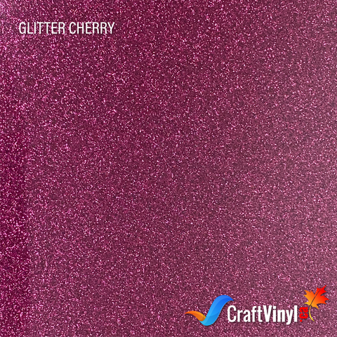 Craft Glitter HTV Cherry