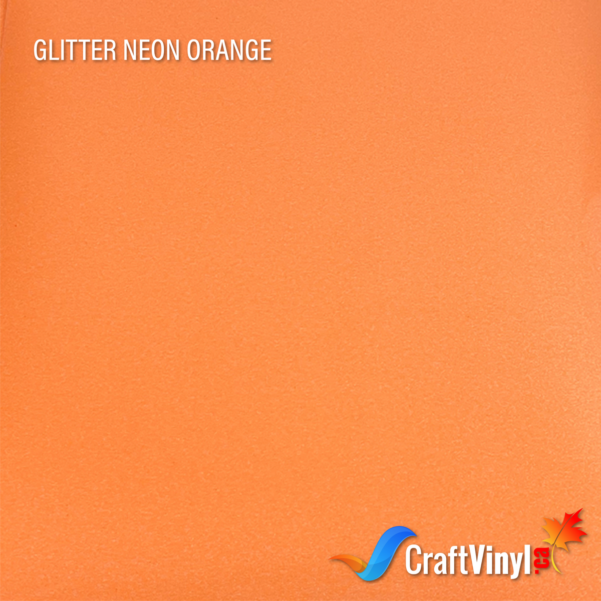 Craft Glitter HTV Neon Orange