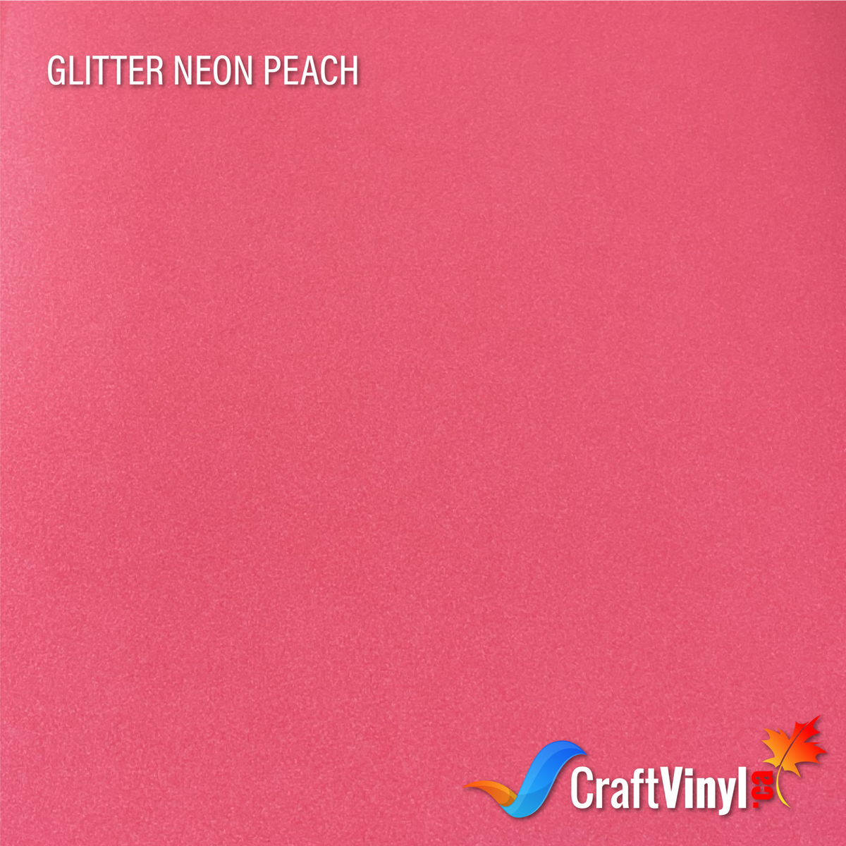 Craft Glitter HTV Neon Peach