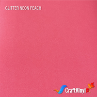 Craft Glitter HTV Neon Peach