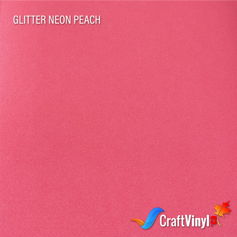 Craft Glitter HTV Neon Peach