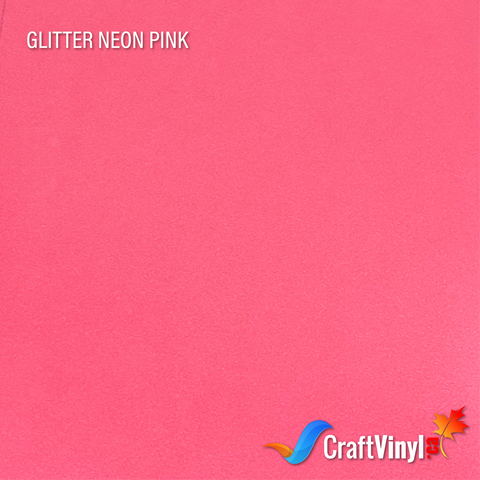 Craft Glitter HTV Neon Pink