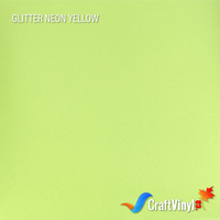 Craft Glitter HTV Neon Yellow