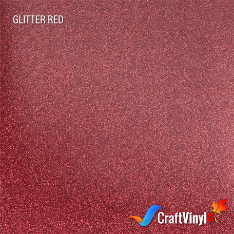 Craft Glitter HTV Red