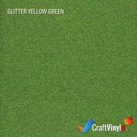 Craft Glitter HTV Yellow Green