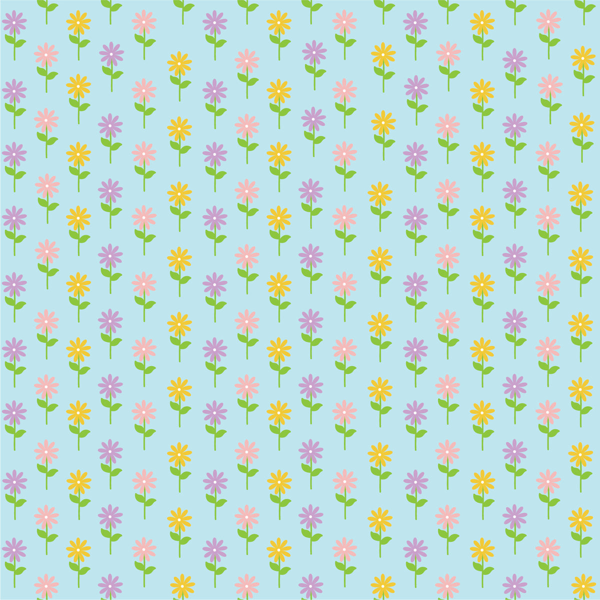 Easter Flowers Adhesive Vinyl #2