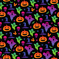 Craft HTV  Spooky Halloween Rainbow Pattern