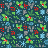 Craft HTV  Holly Berries - Christmas Pattern 3