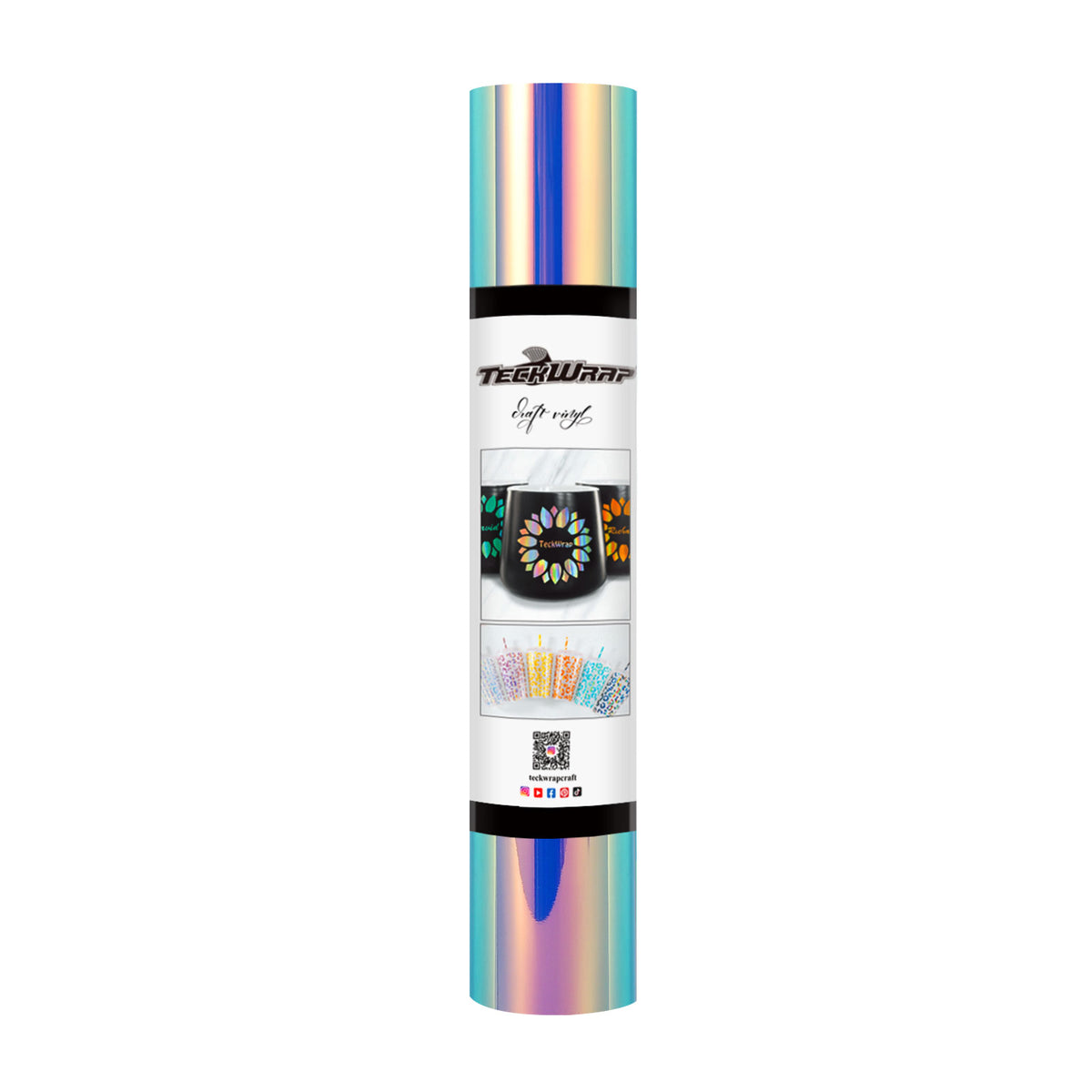 TeckWrap Opal Adhesive Vinyl - Hyacinth Blue | Dazzling Chrome Finish | Ideal for DIY Projects