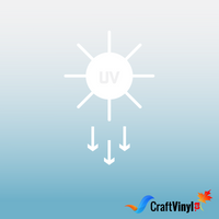Craft HTV Light Sensitive - White to Pastel Blue