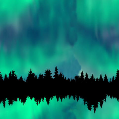 Craft HTV  Majestic Northern Lights Pattern 1