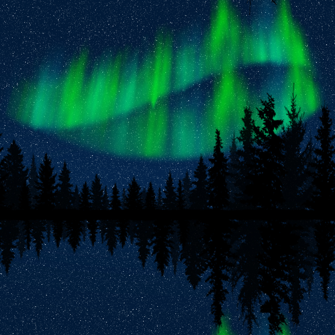 Majestic Northern Lights Adhesive Vinyl Pattern 3