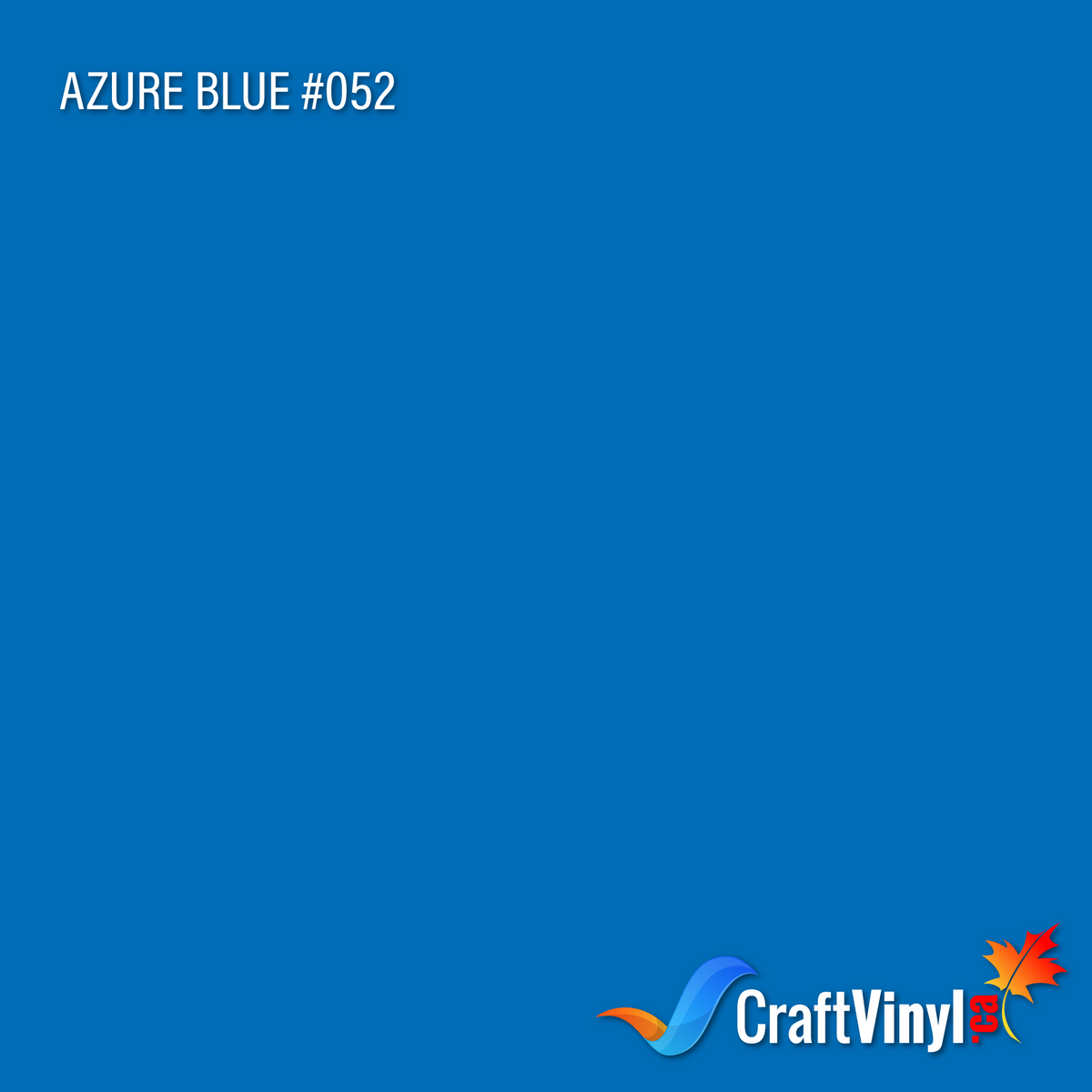 Oracal 651 Gloss Azure Blue Vinyl #052