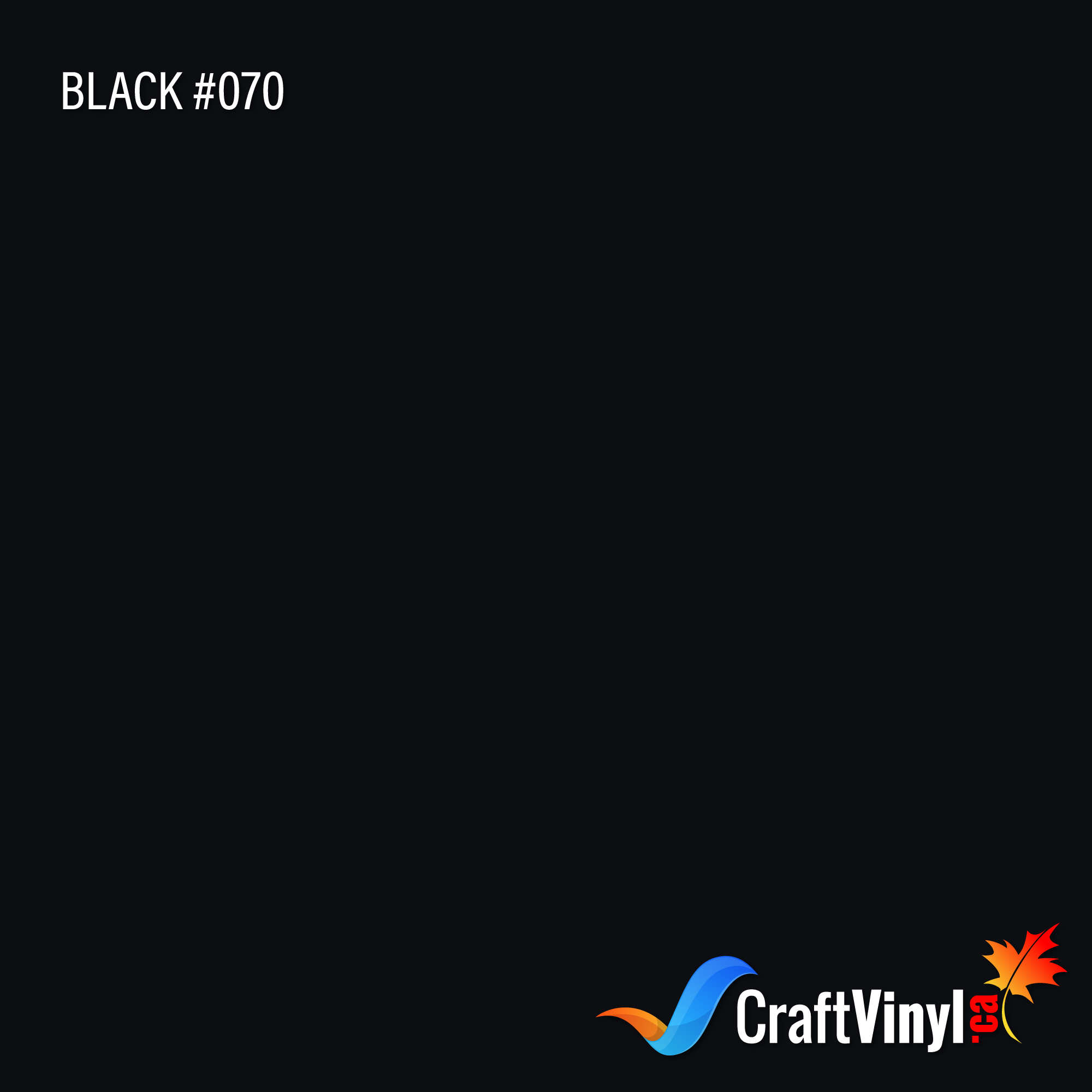 070 Gloss Black Adhesive Vinyl | Oracal 651