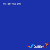 Oracal 651 Glossy Brilliant Blue Vinyl #086