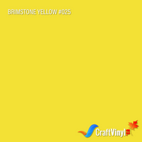 Oracal 651 Gloss Brimstone Yellow Vinyl #025