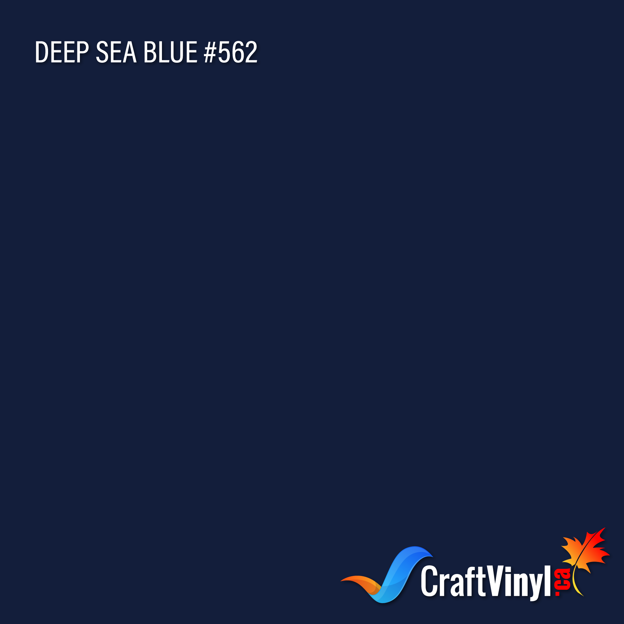 Oracal 651 Dark Blue Vinyl, 562 Deep Sea Blue