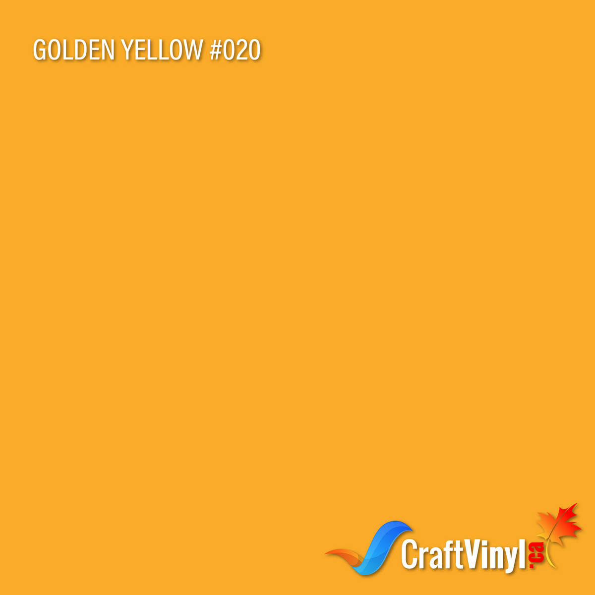 Oracal 651 Glossy Golden Yellow Vinyl #020