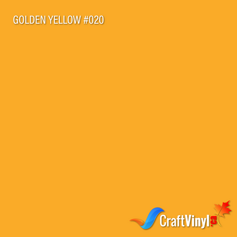 Oracal 651 Gloss Golden Yellow Vinyl #020